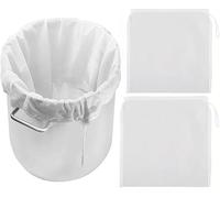 Firavggu 4 Pz Sacchetto Filtro Nylon 80 Micron 3 Misure (45x60cm/24x36cm/15x20cm) - Per Birra Frutta Verdura Vino Marmellata - Telo Filtrante per Spremiagrumi Latte Vegetale