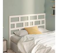FIRBNUS 146x4x100cm Testiera per Letto Bianca in Legno Massello di Pino Aspetto Elegante Testata Letto Testiere Letto Spalliera Letto Mueble Habitacion Muebles Dormitorio Testiera del Letto in Legno