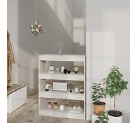 FIRBNUS Libreria/Divisorio Grigio Cemento 80x30x103cm Legno Multistrato Libreria Da Parete Libreria Moderna Libreria Scaffale Legno Scaffale Soggiorno Elegante E Classico Per Studio E Soggiorno