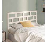 FIRBNUS Testiera per Letto 166x4x100cm in Legno Massello di Pino Spalliera Letto Testiera del Letto in Legno Testata Letto Matrimoniale Mueble Habitacion Muebles Dormitorio Bianca Testiere Letto