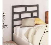 FIRBNUS Testiera per Letto Grigia 106x4x100cm Spalliera Letto Mueble Habitacion Muebles Dormitorio Testiera del Letto in Legno Testata Letto Matrimoniale Testiere Letto in Legno Massello di Pino