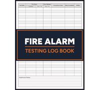 Fire Alarm Testing Log Book: Testing, Inspection and Corrective Action Record