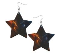 Fire And Ice Dragons Orecchini Divertenti Orecchini In Pelle Stampato Orecchino In Pelle Per Tutti I Giorni Cosplay Festa Della Mamma