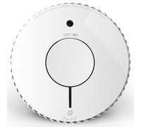 Fire Angel Rilevatore di fumo ottico, Rilevatore di Fuoco, Etichetta Q, Pulsante Test/Silence, NF Certificato, Rilevazione Fumo precoce, Bianco