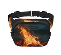 Fire by the Sea Marsupio regolabile a tracolla grande marsupio da viaggio unisex