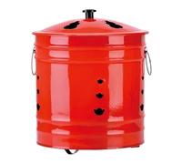 Fire Can with Lid - Flame Container, 26cm Heat Vessel for Garden Patio, Ember Holder with Ergonomic Handle, Outdoor Utility, Ignition Proof Burner Bucket for Beach, Porch and Balcony