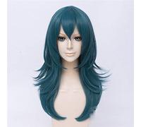 Fire Emblem ThreeHouses Parrucca Byleth Lungo Blu Dritto Medio Lungo Breve Cosplay Capelli Halloween Gioco di ruolo A