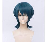 Fire Emblem ThreeHouses Parrucca Byleth Lungo Blu Dritto Medio Lungo Breve Cosplay Capelli Halloween Gioco di ruolo B