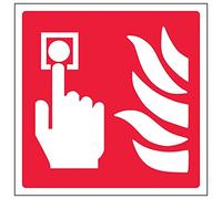 Fire Equipment - Call Point Logo - 150 x 150 mm Restickable Safety Sign