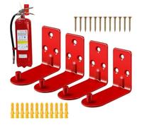 Fire Extinguisher Holder - 4 Pack Wall Mount | 7cm Metal Safety Bracket