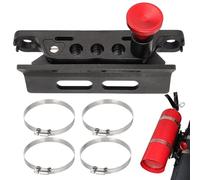 Fire Extinguisher Mount, Heavy Duty Bracket Kit 6,52 x 1,18 pollici Automotive Safety Accessory, Rust Resistant Metal Build, 1 set Red Black for Rv, Camping Farm & Outdoor Use