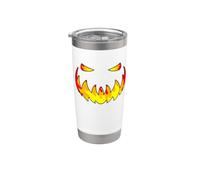 Fire Face Pumpkin Jack O Lanterna Halloween Uomini Ragazzi Bambini Bicchiere termico in acciaio inox doppia parete