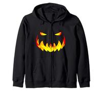 Fire Face Pumpkin Jack O Lanterna Halloween Uomini Ragazzi Bambini Felpa con Cappuccio