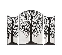 Fire Guard Protezione Antincendio a 3 Pannelli, Schermo per Camino Pieghevole in Ferro con Design ad Albero Pieghevole in Rete Metallica, Parascintille Indipendente per Camino della Camera da Letto