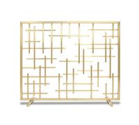 Fire Guard Schermo per Camino Alto 30,7 Pollici, Protezione per Camino in Rete Metallica con Rete ad Alta densità, Recinzione per Camino in Ferro battuto Solido per Uso Esterno o Interno (Colore: