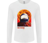Fire Hazard Too Hot To Handle Astronaut Space Uomo Long Sleeve T-Shirt