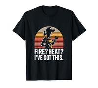 Fire Heat Ho Questo Orgoglio da Pompiere Maglietta