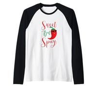 Fire Hot Packet Halloween Taco I'm Extra Spicy Costume Maglia con Maniche Raglan