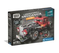 Clementoni Scienza e Gioco Build - Hot Rod, Laboratorio Di Meccanica Bambini 8+ Anni, Set Costruzioni Oltre 200 Componenti, Ingranaggi E Pistoni, Made In Italy, Lingua Italiana, 19466