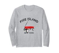 Fire Island carro Rosso Vacanza New York Spiaggia Oceano LI NY Maglia a Manica