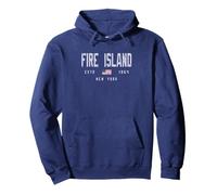 Fire Island New York Field/Fire Island NY Felpa con Cappuccio