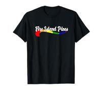 Fire Island Pines arcobaleno new york estate condividere LGBTQ Maglietta