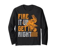 Fire It Up Get It High ATV Rider Quad Bike Offroad Maglia a Manica