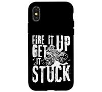 Fire It Up Get It Stuck ATV Rider fuoristrada Dirt Racing Custodia per iPhone X/XS