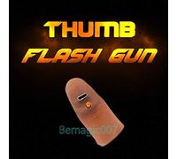 Fire Magic Tricks Ricaricabile Thumb Flash Gun - Rechargeable +(1 Paper Refill And 1 Pack Cotton Refill