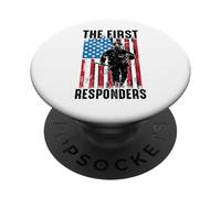 Fire Man - I primi soccorritori - America - Capo dei vigili del fuoco PopSockets PopGrip Adesivo