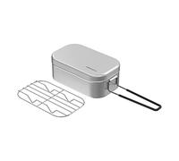 Fire-Maple Lunchbox da Campeggio da 800ml Portatile Scaladavivande in Alluminio con Manico Pieghevole per Trekking Pesca Picnic Bushcraft