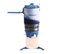 Fire-Maple Polaris Regolatore di Pressione Sistema di Cottura Stufa da Campeggio a Gas Portatile all'aperto Cucina Bruciatore Backpacking con Accensione Piezoelettrica e Supporto da Pentola Blu