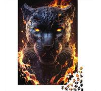 Fire Panther Beast 1000 Pezzi Carta Ecologica Puzzle Premium Per Adulti Decompressione Del Gioco Educativo Decorazione Murale Regali 52x38cm/1000pcs