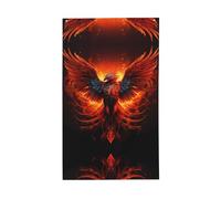 Fire Phoenix Bandiere da giardino divertenti - Adorabile bandiera con design animale per esterni e interni, 150 x 90 cm