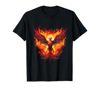 Fire Phoenix Bird Rejuvenation Reborn Mitico Bird Phoenix Maglietta