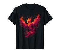 Fire Phoenix Bird Rejuvenation Reborn Phoenix Rising Phoenix Maglietta