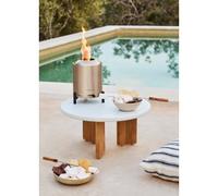 FIRE PIT COMPACT - Braciere Da Tavolo Da 1,5 KW Per Esterni A Pellet Senza Fumo Inox