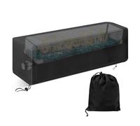 Fire Pit Cover, Waterproof Square Shelter, Wear-Resistant Weatherproof Design, Heavy-Duty Fire Table Shade, for Patio Garden Camping Beach Balcony Rv Travel Use, 29.02x8.58x9.45 Inches