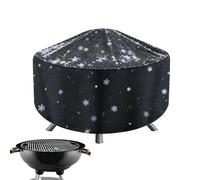 Fire Pit Covers Round Heavy Oxford Fabric Patio Outdoor Fireplace