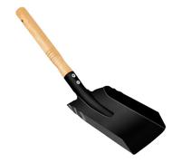Fire Pit Shovel Ash Scoop with Wooden Handle for Stove Fireplace BBQ Grill
