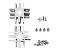 Fire Pit Wind Guard Parts Fire Pit Wind Guard Clip di ricambio di spessore 5/16 pollici, set di 8 angoli, antiscivolo adatte per quadrati