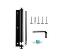 Fire-Proof Automatic Door Closer, Heavy Duty Aluminum Alloy Adjustable Spring with Soft Close for Security & Interior Doors, 1 set (Bright Crome)