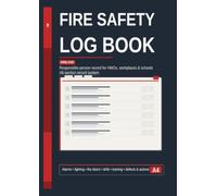 Fire Safety Log Book England: Responsible-Person Record for HMOs, Workplaces & Schools