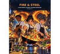 Fire & Steel: A High-Energy Culinary Coloring Adventure