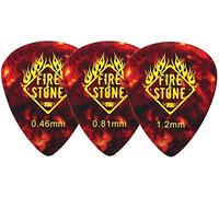 Fire Stone Plettro, Plectrum/Pick Mix Celluloid, 351 Forma, 0,81 mm, tartaruga, 12 pezzi
