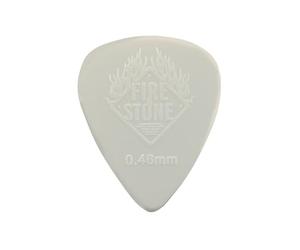 Fire Stone Plettro, Plectrum/Pick Nylon, Forma 351, Superfice "Relief", 0.46 mm, Crema, 12 Pezzi