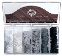 Fire Stone Plettro, Plectrum/Pick Nylon, Forma 351, Superfice "Relief", 0.73 mm, Grigio, 12 Pezzi