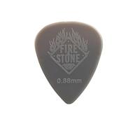 Fire Stone Plettro, Plectrum/Pick Nylon, Forma 351, Superfice "Relief", 0.88 mm, Grigio Scuro, 12 Pezzi