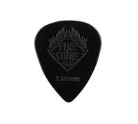 Fire Stone Plettro, Plectrum/Pick Nylon, Forma 351, Superfice "Relief", 1.00 mm, Nero, 12 Pezzi