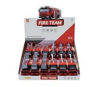 Fire Team Camioncino dei Pompieri Giochi con Caramelle Tutti Frutti Espositore da 12pz, Età 3+